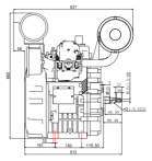 Дизельный двигатель HR2V98FE  ( 20 кВт / 27.2 лс / 3000 об/мин.) - Машгидропром