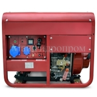 Дизельная генераторная установка REDVOLT EPD7500EA ( 6.5 кВт / 1 фаза / ручной и электрический стартер / колесный комплект ) - Машгидропром